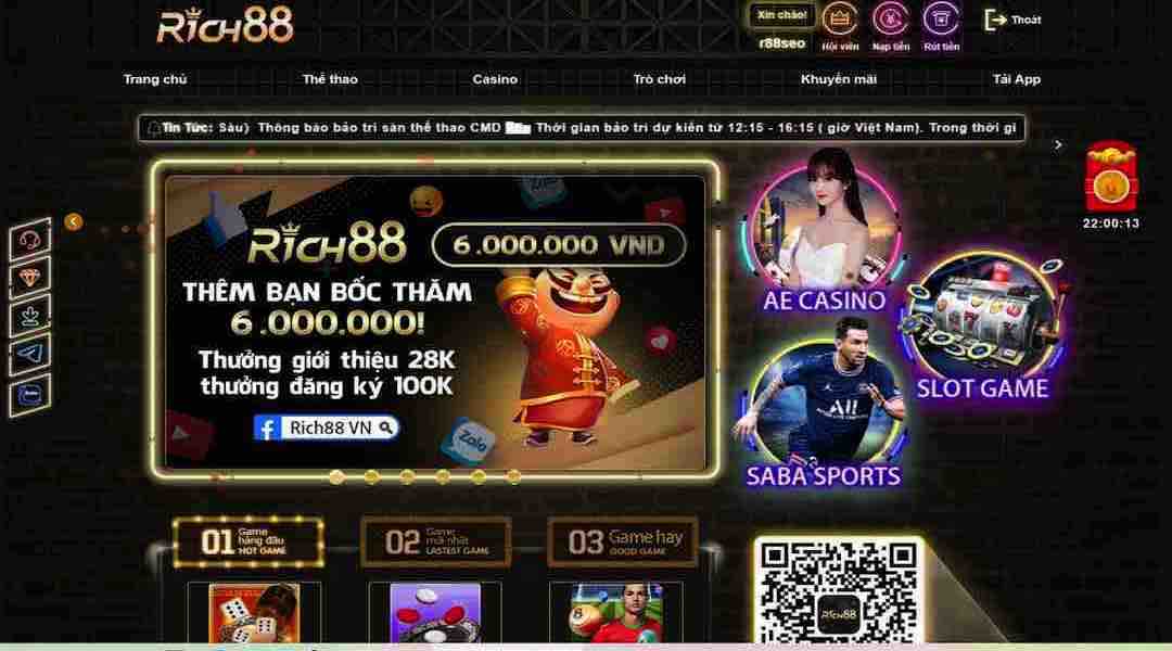 Kho game độc đáo của Rich88